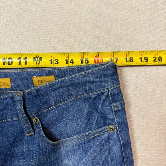 Seven 7 For All Mankind Women’s Size 12 Dojo Flare Blue Jeans Denim Bell Bottoms - Picture 5 of 7